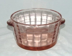 Anchor Hocking BLOCK OPTIC PINK *5 1/4" ICE TUB* - Picture 1 of 1
