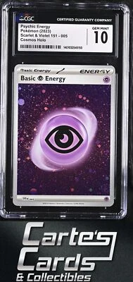 Basic Psychic Energy SV01: Scarlet & Violet Base Set #005 Cosmos Holo CGC 10 - Image 1 of 2