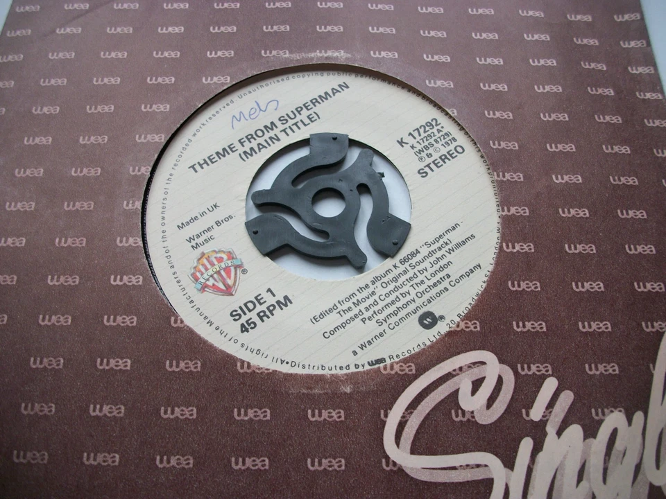SUPERMAN MAIN TITLE THEME VINYL 7" 45RPM CO - Image 1 of 1