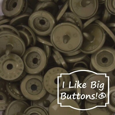 KAM Plastic Snaps: B12 Bronze-Size 20/T5-No Sew Snap Buttons Sewing Metallic - Image 1 of 4