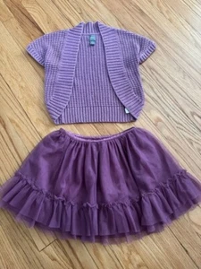 BABY GAP girls tulle skirt & sparkle cardigan, 5T - Picture 1 of 3