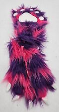 Kids Fuzzy Pink Monster Paws Costume Mitts Gloves Lazy One Size Furry Cosplay 