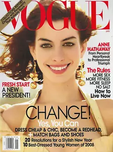 Vogue Magazine Anne Hathaway Barack Obama Budget Fashion Bags Shoes Best Dressed - Picture 1 of 12