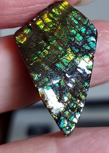 Piedra recubierta de amonita ammolita 31,5x20x4,5 mm 18207 - Imagen 1 de 5