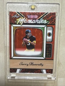 Terry Hanratty 1/1 Leaf Vivid2025 Red Vivid Memories Card Steelers 1 of 1 - Bild 1 von 2