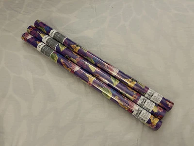 Hallmark Disney Princess Wrapping Paper - Lot of 3 Rolls - Purple - Image 1 of 4