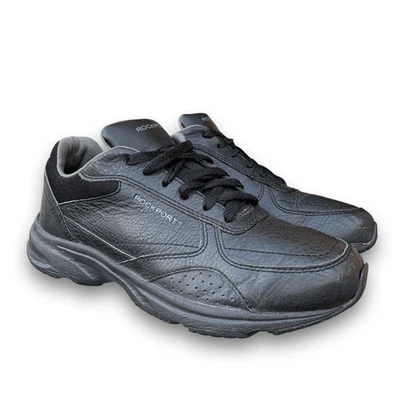 Leather ROCKPORT Works Pro Walker Athletic Oxford Black Women’s size 7.5 wide - Image 1 of 4