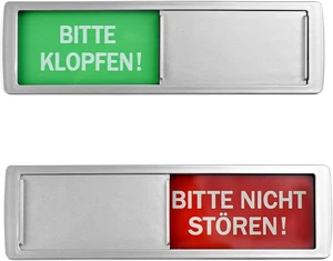 REFORUNG Klopfen-Bitte Nicht Stören Schild Türschilder Schiebeschild Acryl-Kunst - Bild 1 von 7