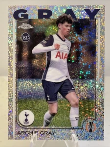 2024-25 Topps Chrome UEFA Archie Gray, Tottenham Hotspur RC Speckle Refractor - Picture 1 of 2