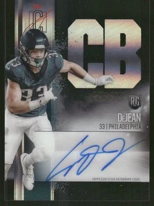 2024 Topps Signature #RCC-CD Cooper DeJean Rookie Crystal Clear Eagles Autogramm SSP - Bild 1 von 2