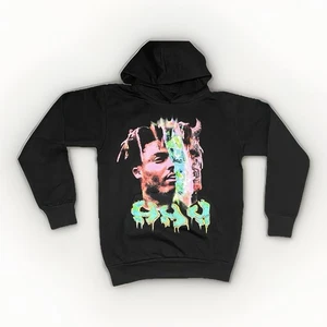 VLONE x Juice WRLD Hoodie Large Fighting Demons Black Graphic Sweatshirt Rare - Bild 1 von 5