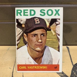 1964 Topps Carl Yastrzemski 210 Vintage Baseballkarte Boston Red Sox Crease  - Bild 1 von 7