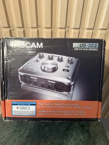 Tascam US-322 USB 2.0 Audio Interface w/ Original Box & Software – No Cables - Picture 1 of 6