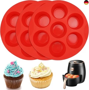 3 stück Air Fryer Silikon Muffinform,7 tassen Muffinform Heißluftfritteuse A - Bild 1 von 7
