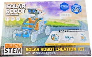 MINT Solar Robot Creation Kit 12-in-1 pädagogisches Spielzeug 190-teilig neu geöffnete Verpackung - Bild 1 von 6