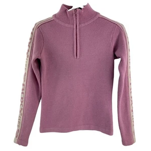 Vintage Retro Y2K Baby Pink Roxy Life Quiksilver 1/4 Zip Up Pullover Pulli Gebraucht - Bild 1 von 5