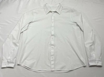 Lululemon Mens XL Venture Classic Fit Button Down Long Sleeve Shirt White - Image 1 of 4