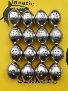 10oz Egg Sinkers 10lbs 16 count FAST FREE SHIPPING..... - Picture 1 of 1