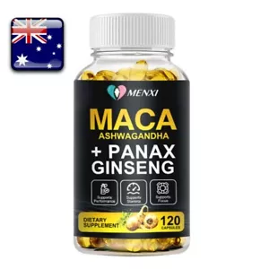 MACA Male Enhancement Bigger Thicker Stronger Sex Pills Boost for man 120x pills - Picture 1 of 9