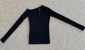Henne Argo Rib Top Size S BLACK - Picture 1 of 4