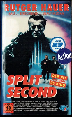 (FSK 18) VHS Videokassette - Split Second - Rutger Hauer - uncut Version - Bild 1 von 4