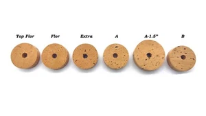 Cork Rings for Rod Building, Natural Top Flor, Flor, Extra, A and B - Photo 1 sur 64