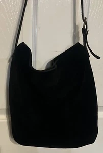 Borsa a mano Timberland nera in pelle scamosciata tote borsetta donna - Foto 1 di 7