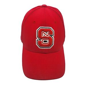 NC State Wolfpack NCAA Football Top Of The World Men One Size Red Fitted Hat Cap