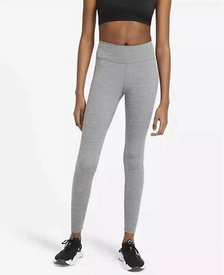 NUEVO Nike One Mujer Tiro Medio Apretado Entrenamiento DRI-FIT Leggings Hierro Gris PEQUEÑO Foto 1 de 4