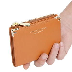 Women Leather Wallet RFID Blocking Ladies Small Compact Credit Card Holder Purse - Picture 1 of 16