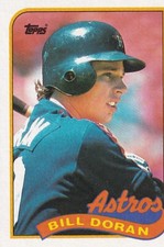 Bill Doran 1989 Topps MLB Card # 226 Houston Astros + Free Mystery Card