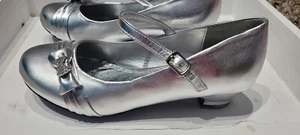 Girls Low Heel Pumps Dress Shoes La Sonia Shoes Princess Shoes Wedding Shoes - Picture 1 of 5