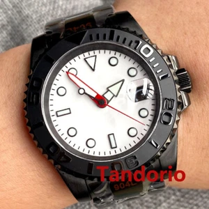 Tandorio 40mm 24 Jewels NH35A Automatik Herrenuhr White Serile Dial Date Lume - Bild 1 von 11