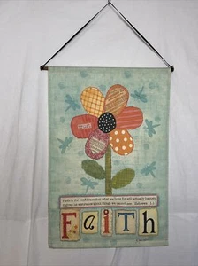 Annie LaPoint Canvas Wall Hanging Faith 26 x 17 - Picture 1 of 1