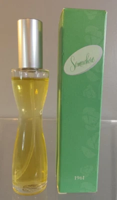 RARE NEW 2001 AVON SOMEWHERE 1961 ROMANTIC FLORAL VINTAGE COLOGNE SPRAY .96 OZ - Image 1 of 4