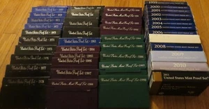 1968 to 2011 Proof Set U.S. Mint 44 Proof Sets San Francisco Mint Box and COA - Picture 1 of 8