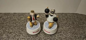 Vintage Lot/2 1989 "Popeye Presents" Whimpy & Brutus Music Box Figurines - Picture 1 of 11
