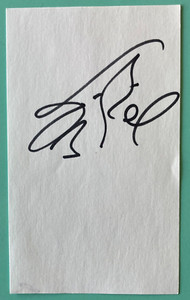 Theodore Bikel Signed Index Card 3”X5 The Sound of Music / Fiddler On The Roof