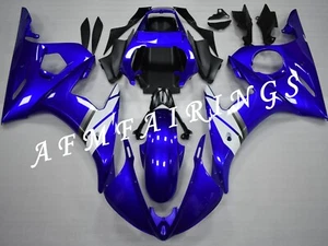 Blue White ABS Injection Mold Bodywork Fairing Kit For YZF R6 03-04/R6S 06-09 - Picture 1 of 6