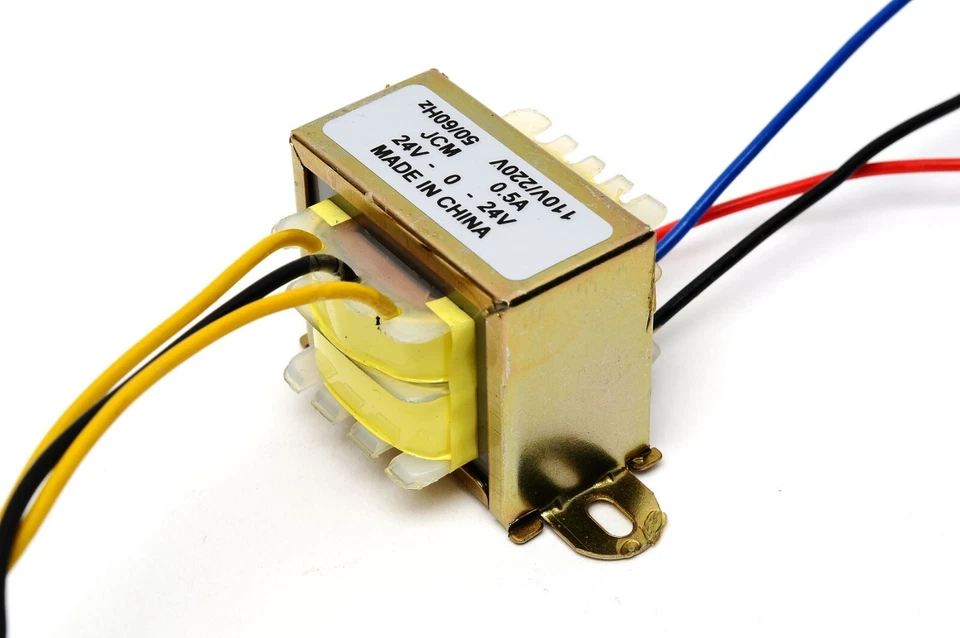 110/220VAC to 48VAC 500mA 0.5A Center Tap Power Transformer 24V-0-24V 48V 24Vx2 - Image 1 of 1