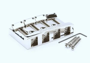 NEW Leo Quan Badass I ™ Chrome Custom Bass Guitar Bridge BB-3341-010 - Picture 1 of 5
