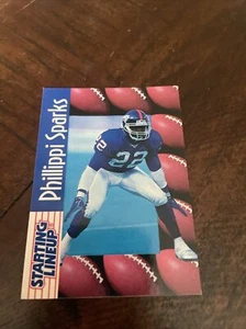 1997 Kenner Starting Lineup Phillippi Sparks New York Giants Football Card - Picture 1 of 2