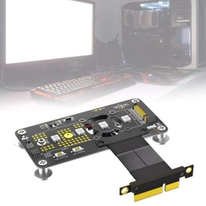 3-in-1 (NGFF) NVME mKey SSD to PCIE 4X Expansion Board with Cooling Fan - Afbeelding 1 van 10