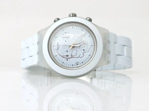 FULL BLOODED WHITE SKULL - Swatch Diaphane Chrono - SVCW4000AG - NEU - Bild 1 von 3