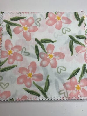 20 - 5” X 5” Moda Fabric Squares ( Pink & White) - Image 1 of 2