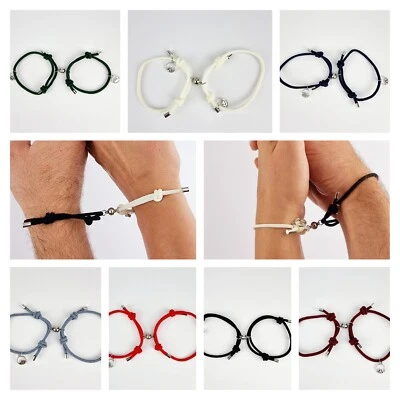 Partner Armband Pärchen Geschenk Magnet Bracelet  Schmuck Liebe Paar süß 2Stück - Bild 1 von 4