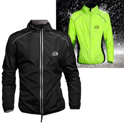Running Jacket Road MTB Bike Windproof Quick Dry Rain Wind Coat for Men Women US - Image 1 of 4