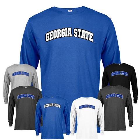Georgia State University GSU Panthers Classic Arched Text Long Sleeve T-Shirt Cover