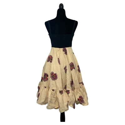 Vestido de Verano Anthropologie Niñas De Saboya Flor Algodón Ajuste Acampanado Talla 4 Foto 1 de 4