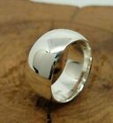 925 Sterling Silver Dome 10MM Wide Band Ring Women Handmade Ring Jewelry All